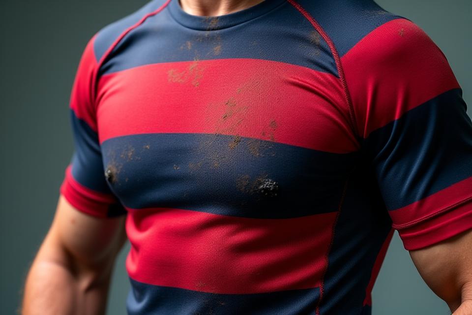 Maillot de rugby personnalisé, robuste et résistant