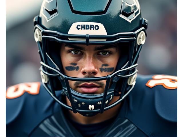 Équipements de protection - joueur de football américain avec son casque